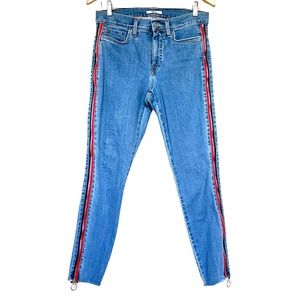 Tommy Hilfiger skinny moulante side zipper slimming skinny jeans sz 8
